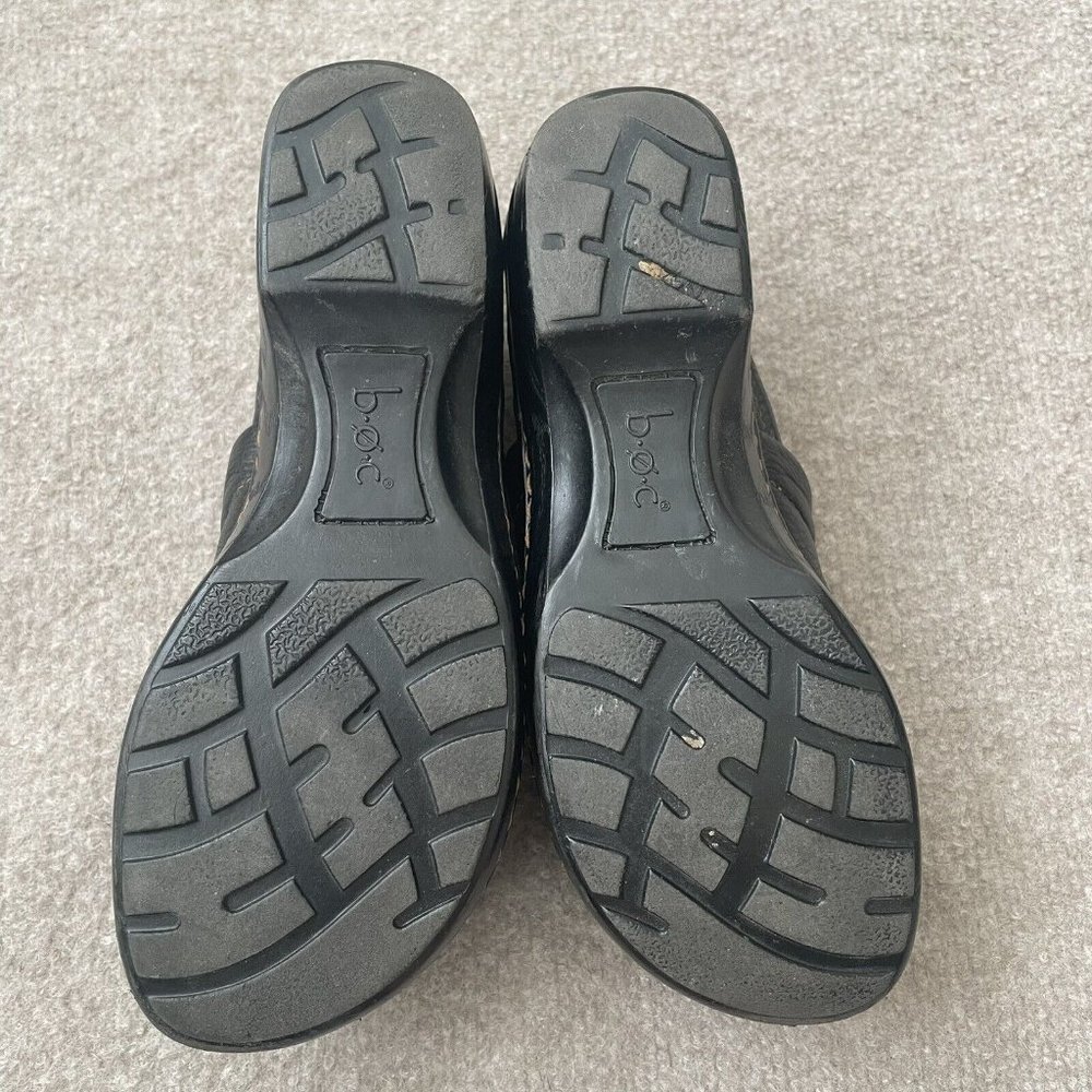 Boc Clogs Womens Size 7.5 Black Leather Casual Comfort Work Born Concept Shoes - Picture 11 of 14